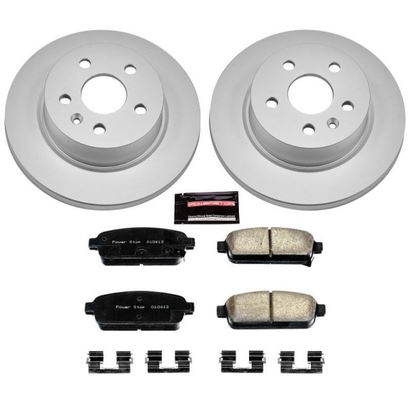 PowerStop Power Stop 13-18 Buick Encore Rear Z17 Evolution Geomet Coated Brake Kit
