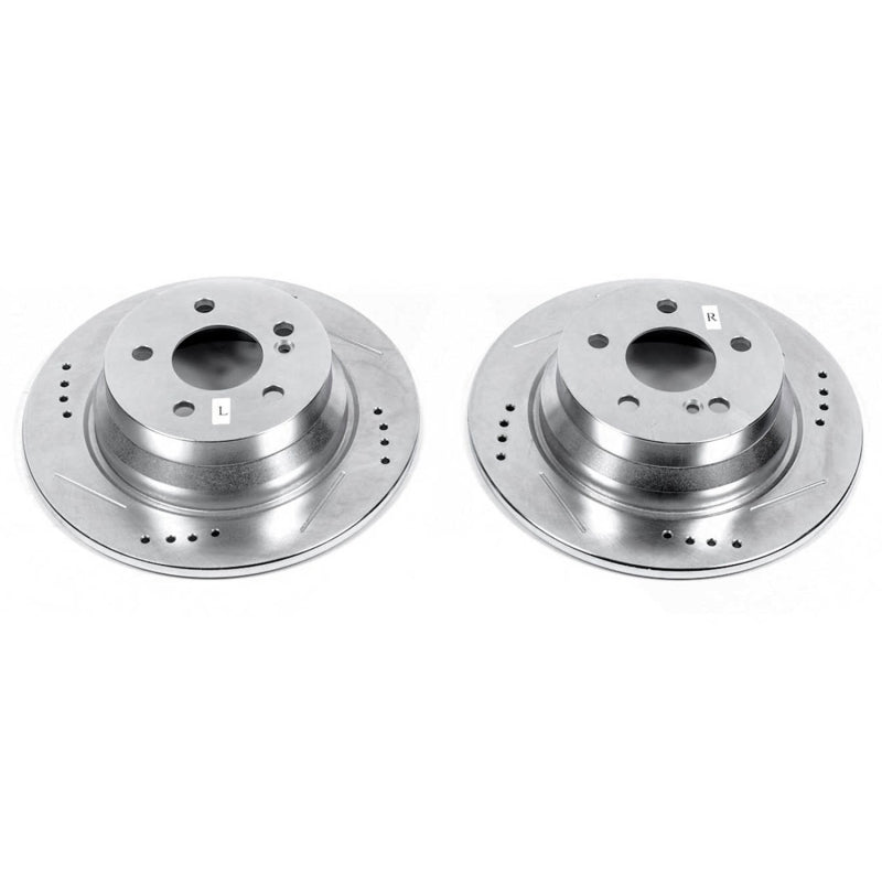 PowerStop Power Stop 14-16 Mercedes-Benz E250 Rear Evolution Drilled & Slotted Rotors - Pair