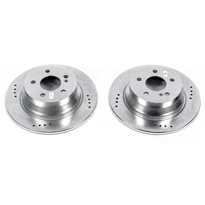 PowerStop Power Stop 14-16 Mercedes-Benz E250 Rear Evolution Drilled & Slotted Rotors - Pair