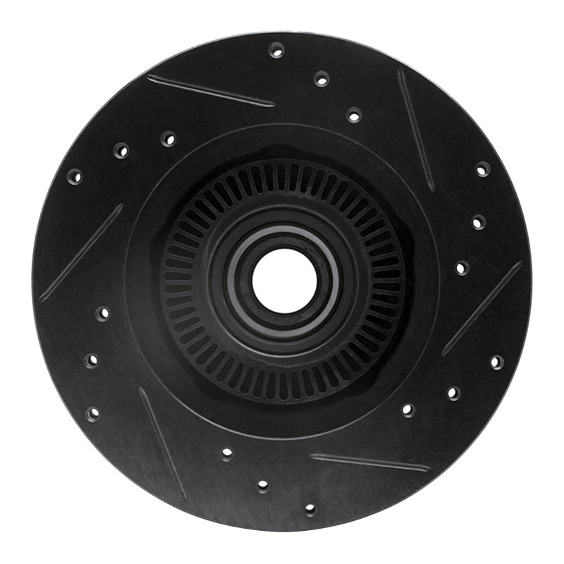 R1 Concepts R1 95-97 Ford Ranger (USA/Canada) Front Left Drilled & Slotted Black Brake Rotor