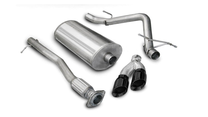 CORSA Performance Corsa 10-10 GMC Sierra Denali 6.2L V8 3in Cat-Back Single Side w Twin 4in Black Pro-Series T