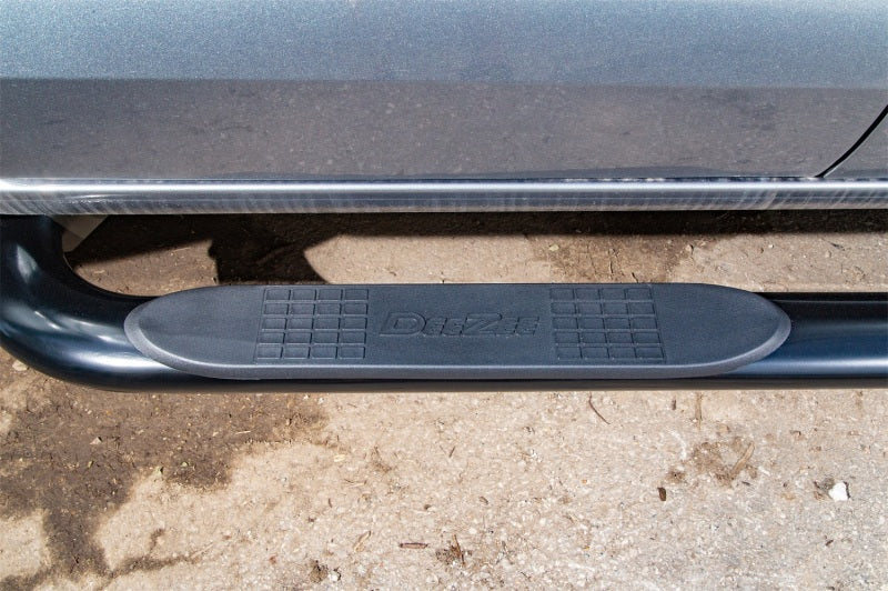 Dee Zee 14-19 Chevrolet Silverado Tubes - 4In Oval Black Steel CrewCab
