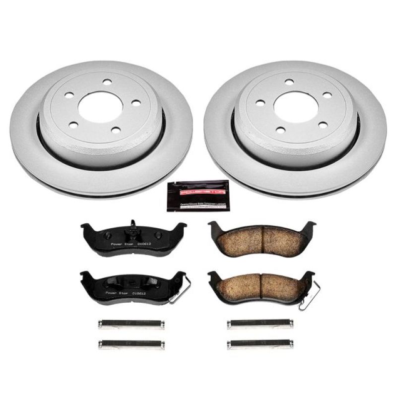 PowerStop Power Stop 03-11 Ford Crown Victoria Rear Z17 Evolution Geomet Coated Brake Kit