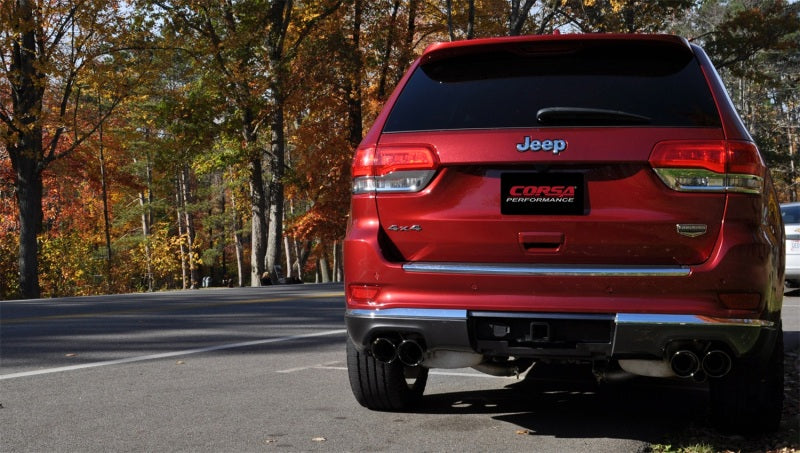 CORSA Performance Corsa 2014-2021 Jeep Grand Cherokee Summit Edition Black 2.5in Dual Rear Exit Cat-Back Exhaust