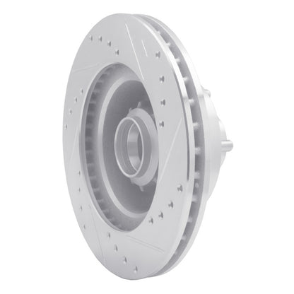 R1 Concepts R1 70-72 Dodge Charger Front Left Drilled & Slotted Silver Brake Rotor