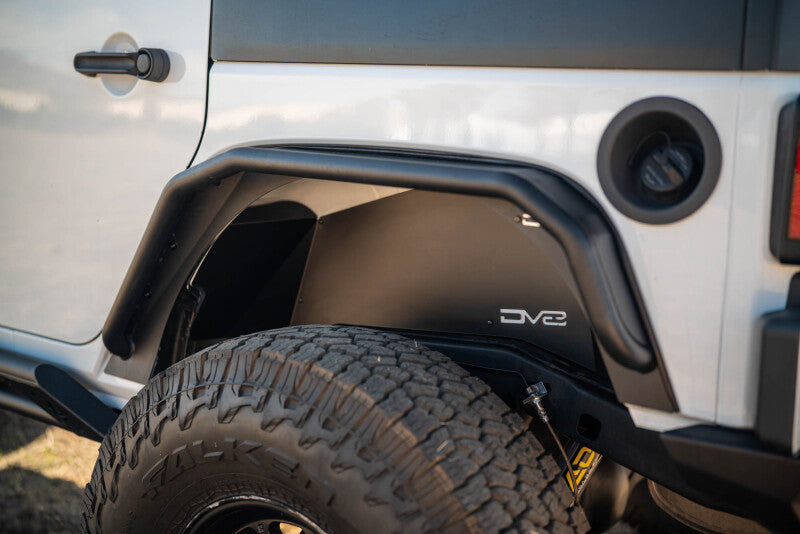 DV8 Offroad 07-18 Jeep Wrangler JK Rear Inner Fender - Satin Black
