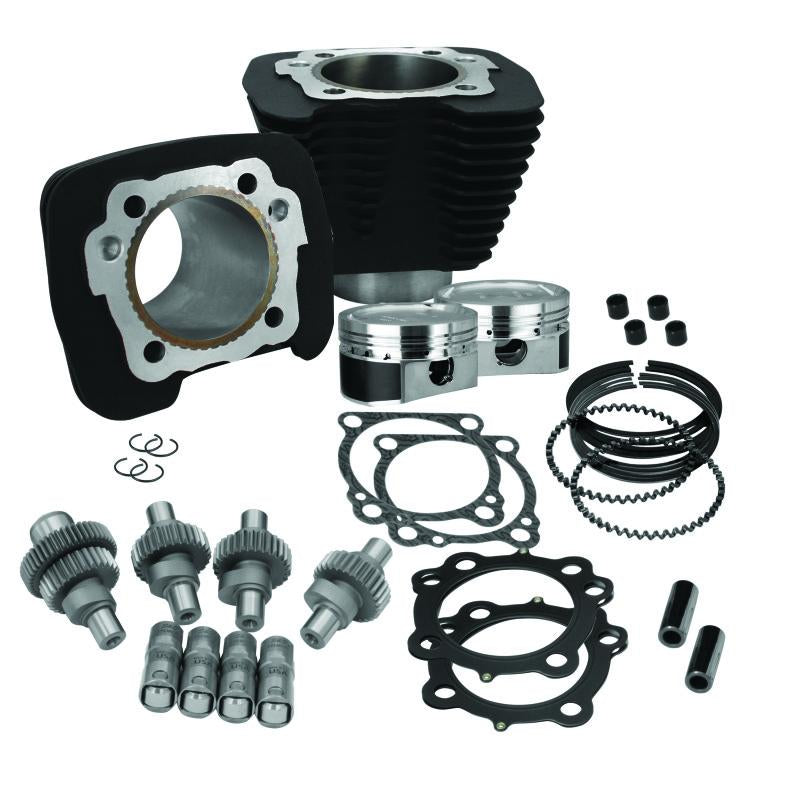 S&S Cycle 00-21 Sportster Models 883cc to 1200cc Hooligan Kit - Wrinkle Black