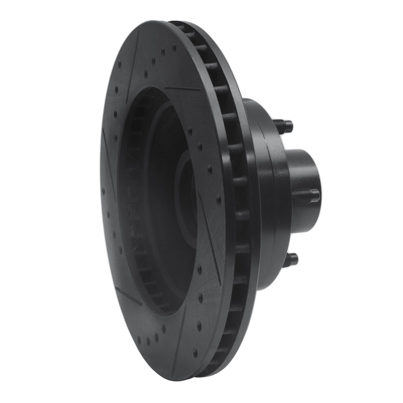 R1 Concepts R1 79-91 Ford Country Squire Front Right Drilled & Slotted Black Brake Rotor