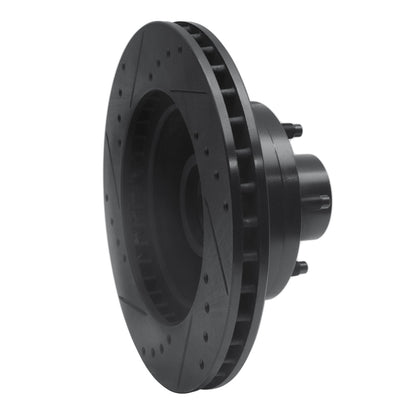 R1 Concepts R1 79-91 Ford Country Squire Front Right Drilled & Slotted Black Brake Rotor