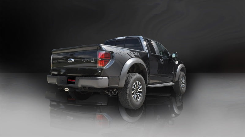 CORSA Performance Corsa 2011-2014 Ford F-150 Raptor 6.2L V8 133in Wheelbase Black Xtreme Cat-Back Exhaust