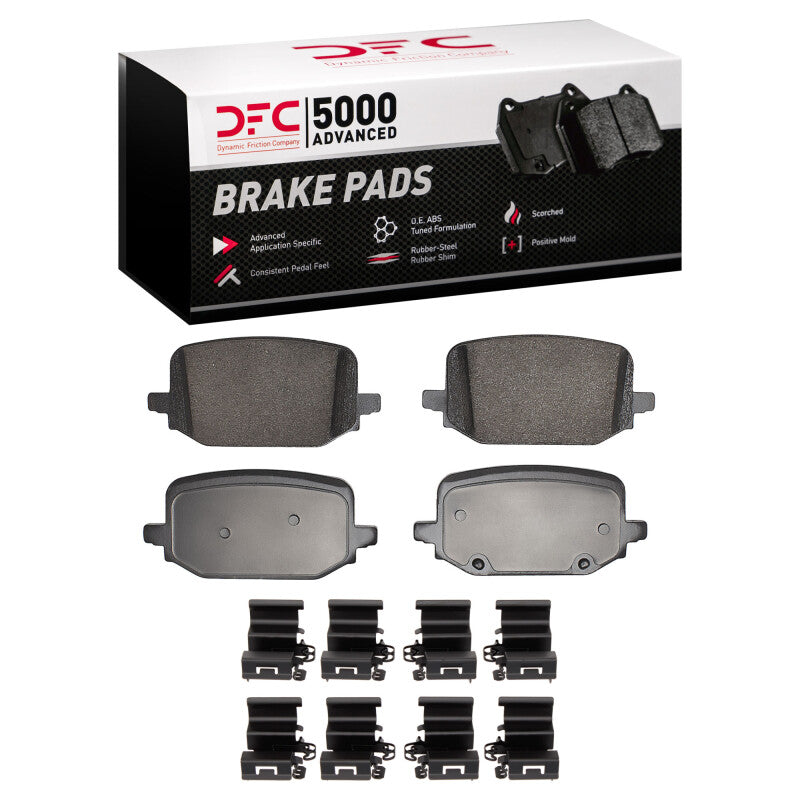 DFC 20-25 Ford Explorer Rear 5000 Advanced Ceramic Brake Pads and Hardware Kit