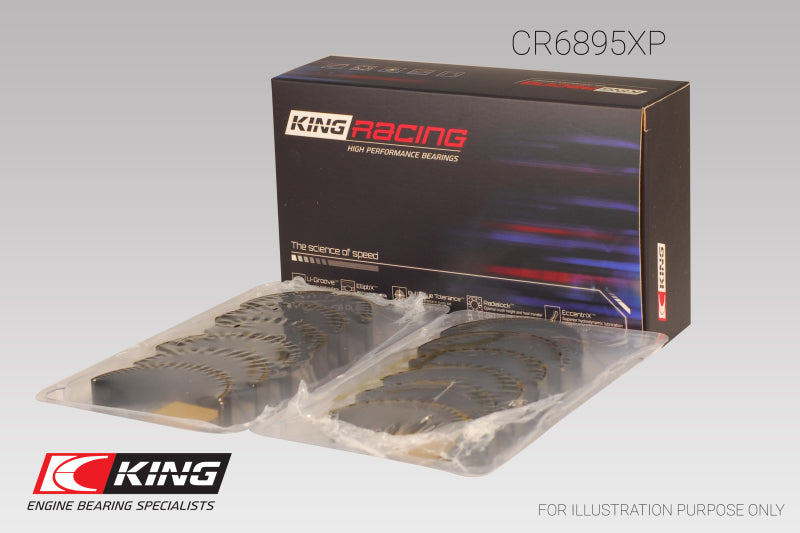 King Engine Bearings King Ford Ecoboost 3.5L V6 pMaxBlack Coated Connecting Rod Bearing Set - Size +0.25mm