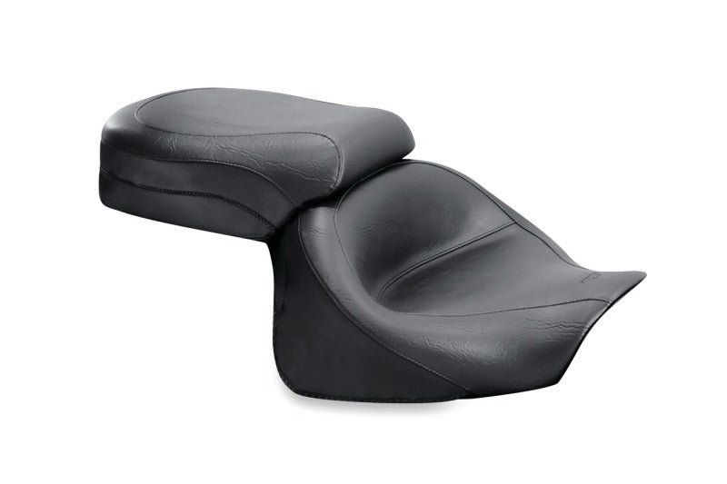 Mustang Motorcycle Mustang 03-08 Kawasaki Vulcan 1600 Classic, 05-08 Nomad Standard Touring 2PC Seat - Black