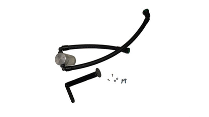 J&L 21-26 Ford F-150 5.0L Oil Separator 3.0 PCV Side - Clear Anodized