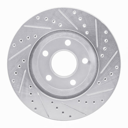R1 Concepts R1 05-05 Buick Park Avenue Front Left Drilled & Slotted Silver Brake Rotor