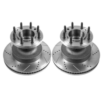PowerStop Power Stop 21-22 Ford E-450 Super Duty Front Drilled & Slotted Rotor - Pair