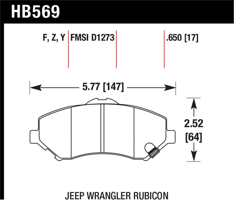 Hawk Performance Ceramic Street Brake Pads