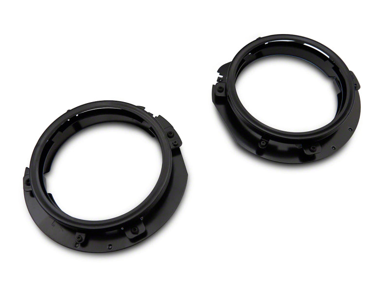 Raxiom 18-23 Jeep Wrangler JL 7-In Headlight Retro-Fit Kit w/ Harness- Black Housing (Clear Lens)