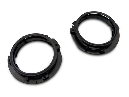 Raxiom 18-23 Jeep Wrangler JL 7-In Headlight Retro-Fit Kit w/ Harness- Black Housing (Clear Lens)