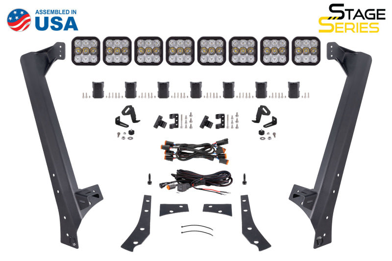 Diode Dynamics Stage Series Windshield Bracket Kit for 07-18 Jeep JK Wrangler (No Lights)