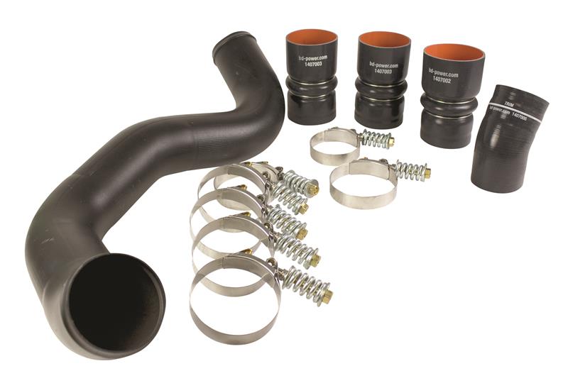 BD Diesel Intercooler Hose & Clamp Kit w/Intake Pipe - 2003-2007 Ford 6.0L PowerStroke