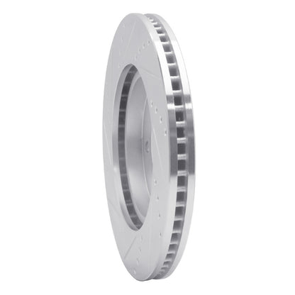 R1 Concepts R1 04-08 Chrysler Pacifica Front Right Drilled & Slotted Silver Brake Rotor