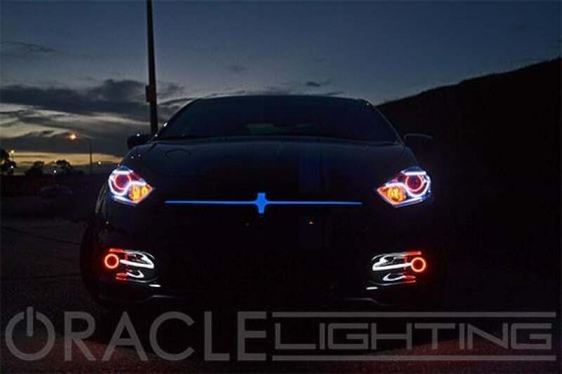 ORACLE Lighting Oracle 13-16 Dodge Dart LED Headlight Halo Kit - Red