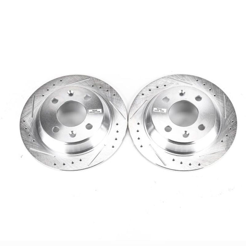 PowerStop Power Stop 87-93 Saab 900 Rear Evolution Drilled & Slotted Rotors - Pair