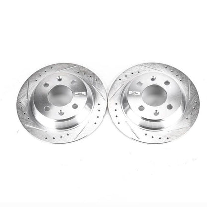 PowerStop Power Stop 87-93 Saab 900 Rear Evolution Drilled & Slotted Rotors - Pair