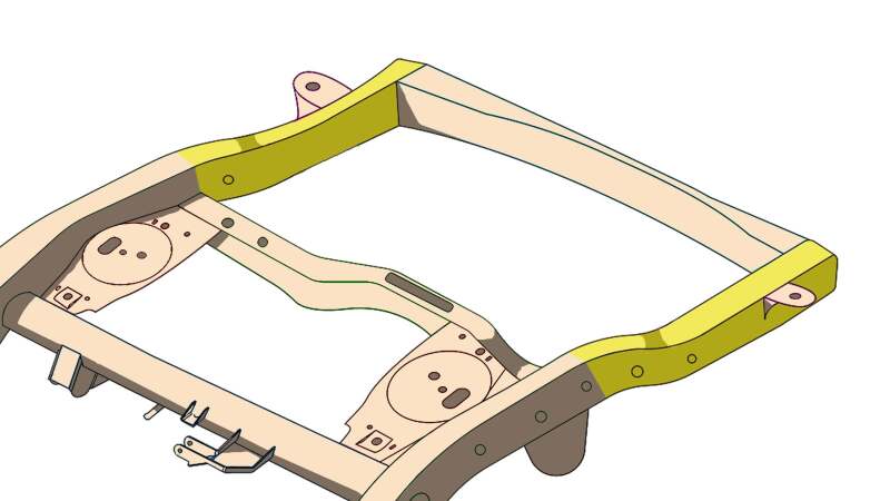 RustBuster 07-14 FJ Cruiser Center Frame Section - Left Side