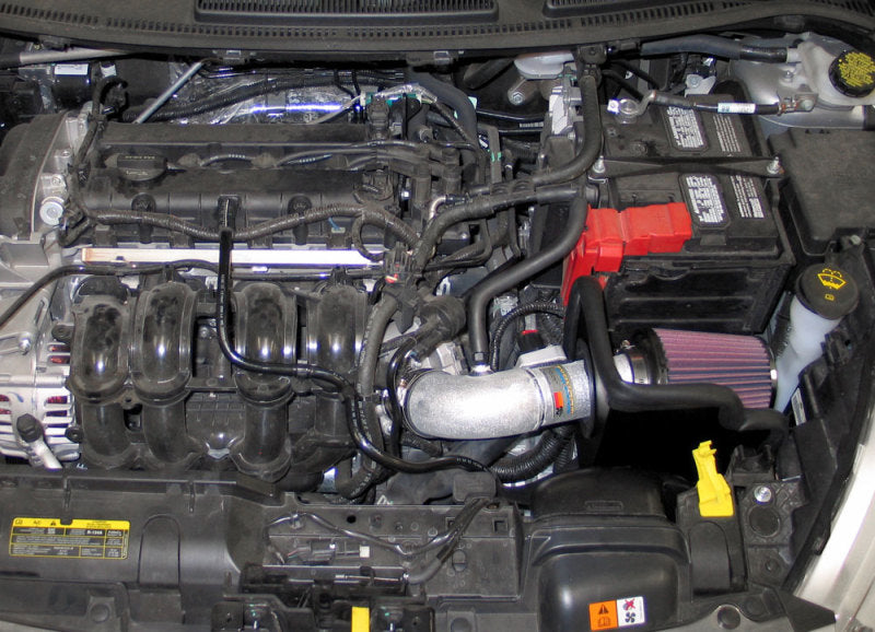 K&N Engineering K&N 11-12 Ford Fiesta 1.6L L4 Silver Typhoon Performance Intake