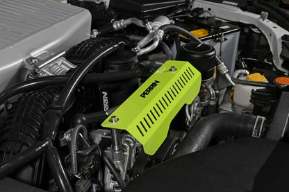 Perrin Performance PERRIN 22-26 Subaru WRX Pulley Cover - Neon Yellow (SHORT - For Use w/PERRIN AOS)