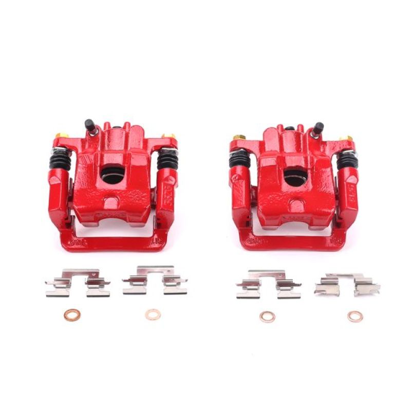 PowerStop Power Stop 01-06 Acura MDX Rear Red Calipers w/Brackets - Pair