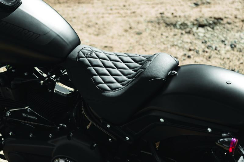 Mustang Motorcycle Mustang 08-21 Harley Electra Glide,Rd Glide,Rd King,Str Glide Pass Seat(8.5wide) w/Studs - Black