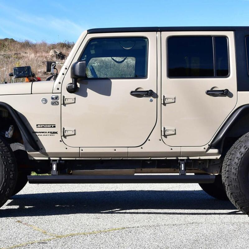 Westin 07-18 Jeep Wrangler JK Unlimited Pro-e Electric Running Boards - Textured Black