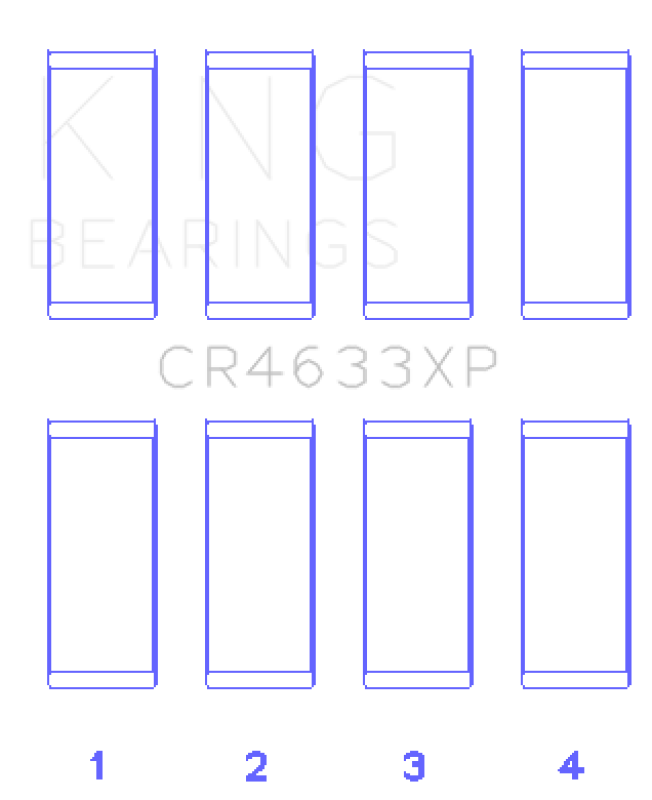 King Engine Bearings Peugeot EP6DT / BMW N14B16C (Size +.001mm Oversize) Rod Bearing Set