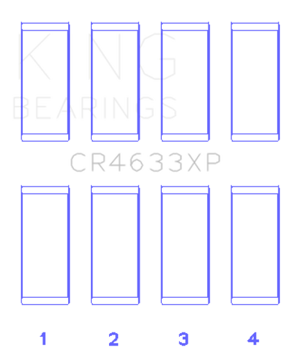 King Engine Bearings Peugeot EP6DT / BMW N14B16C (Size +.001mm Oversize) Rod Bearing Set