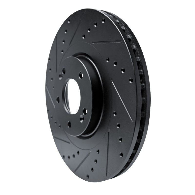 R1 Concepts R1 20-25 Hyundai Palisade Front Left Drilled & Slotted Black Brake Rotor