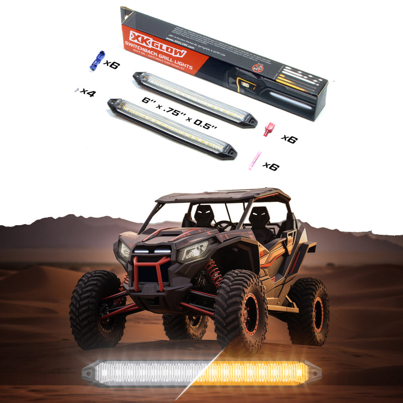 XKGLOW XK Glow 6 Switchback Grill Lights with Start-up Animation & Sequential Turn Signals