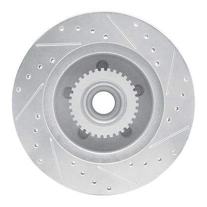 R1 Concepts R1 1991-1996 Buick Roadmaster Front Left Drilled & Slotted Silver Brake Rotor