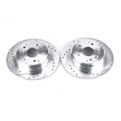 PowerStop Power Stop 04-08 Acura TL Rear Evolution Drilled & Slotted Rotors - Pair