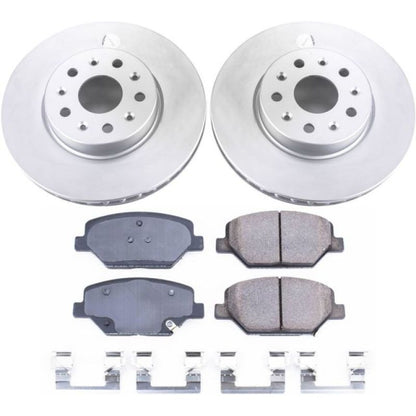 PowerStop Power Stop 16-19 Chevrolet Camaro Front Z17 Evolution Geomet Coated Brake Kit