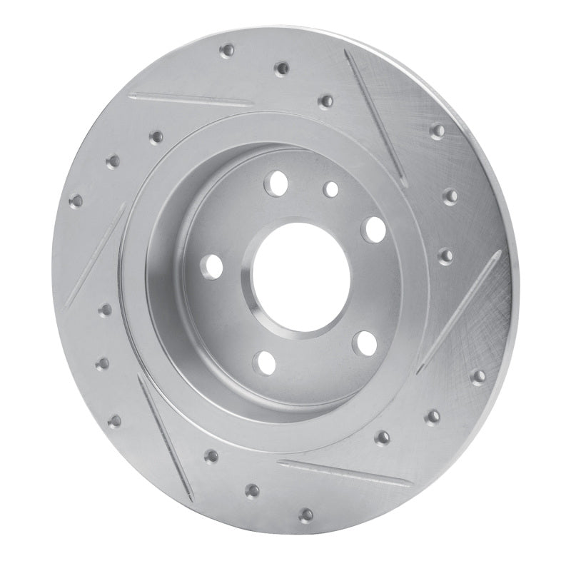R1 Concepts R1 11-22 Buick Encore Rear Left Drilled & Slotted Silver Brake Rotor