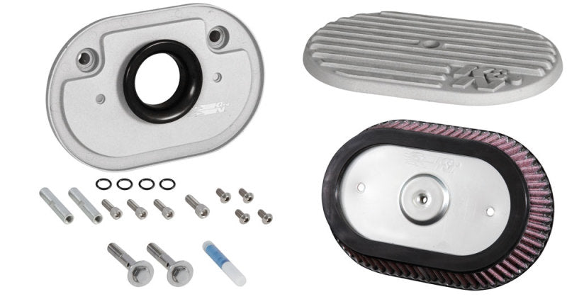 K&N Engineering K&N Street Metal Intake System 2017 Harley-Davidson Shaker Silver H/D Touring Models