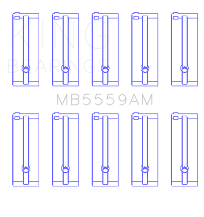 King Engine Bearings Isuzu 4ZB1 (Size STD) Main Bearing Set