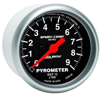 Autometer Sport-Comp 52.4mm 0-900 Deg C Electronic Pyrometer Gauge