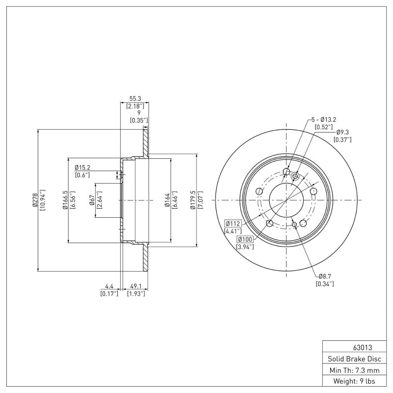 DFC 84-95 Mercedes-Benz 300TD Front Brake Rotor