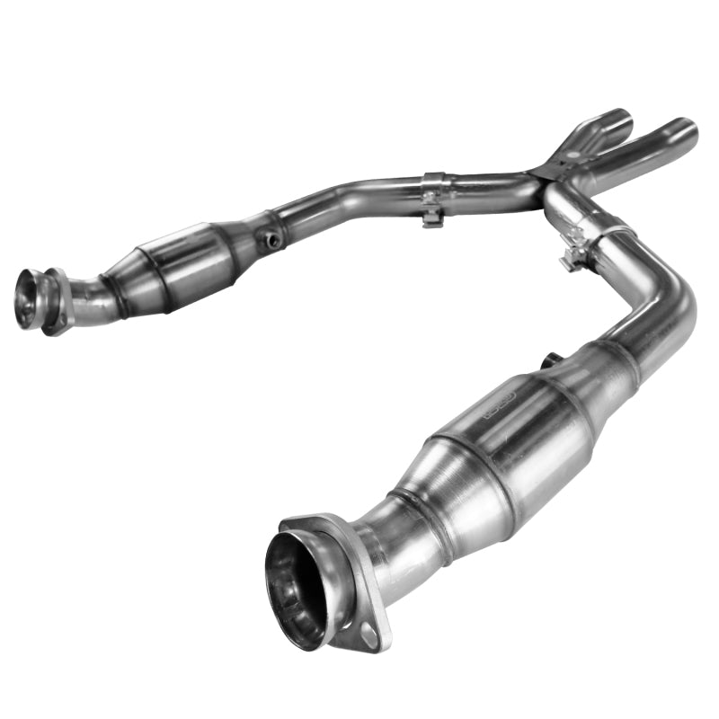 Kooks Headers Kooks 05-10 Ford Mustang GT 2 1/2in x 2 1/2in OEM Exhaust GREEN Cat X Pipe