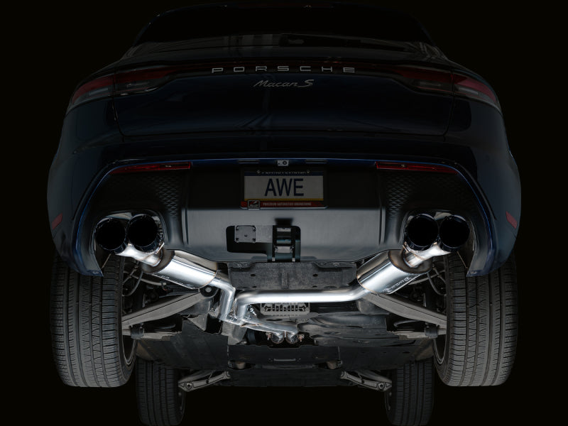 AWE Tuning 19-21 Porsche Macan 3.0T/2.9TT Touring Edition Cat-Back Exhaust w/ Diamond Black Tips