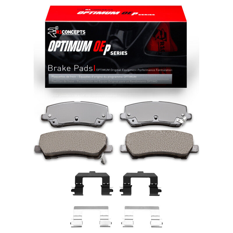 R1 Concepts R1 15-21 Ford Mustang Rear Optimum OE Pads & Hardware Kit